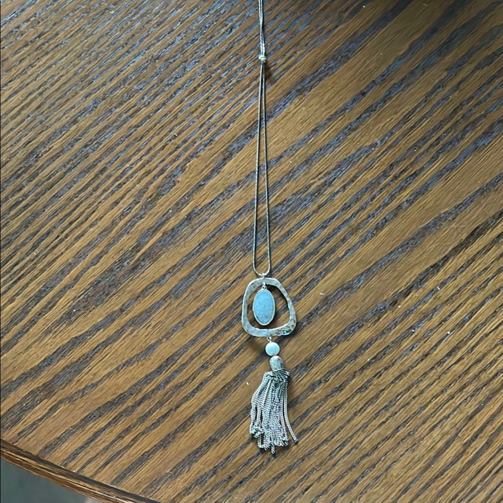 Silpada Silver Necklace with Tassel Pendant